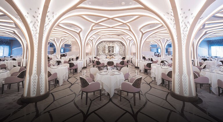 dining room aboard the seven seas grandeur