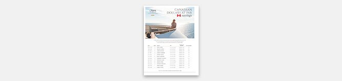 CANADIAN DOLLARS AT PAR SAVINGS FLYER